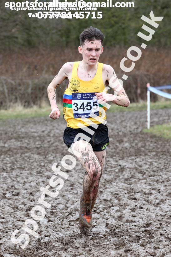 Mens under-17s 2018 British Inter Counties Cross Country Champs., Prestwold Hall, Loughborough. Photo: David T. Hewitson/Sports for All Pics